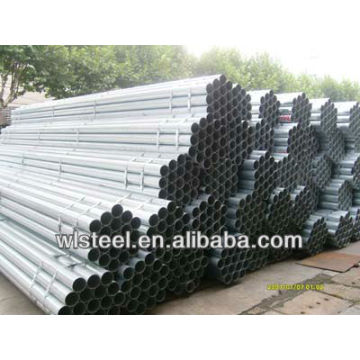 Q195 q235 tubo roscado galvanizado 3 polegadas